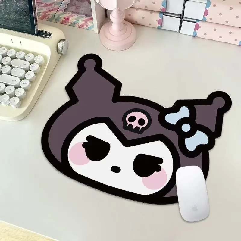 Sanrio Cartoon Cute HelloKitty Mouse Pad Shaped Office Kuromi Computer Thickened Desk Pad Student Computer Mouse Pad Sub