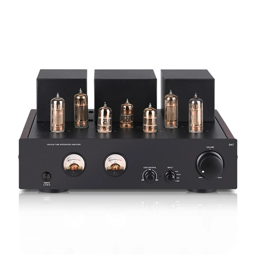 

DA7 Bluetooth HiFi Fever Pure Gallbladder Machine Electronic Tube High Fidelity Amplifier USB 220V~50HZ