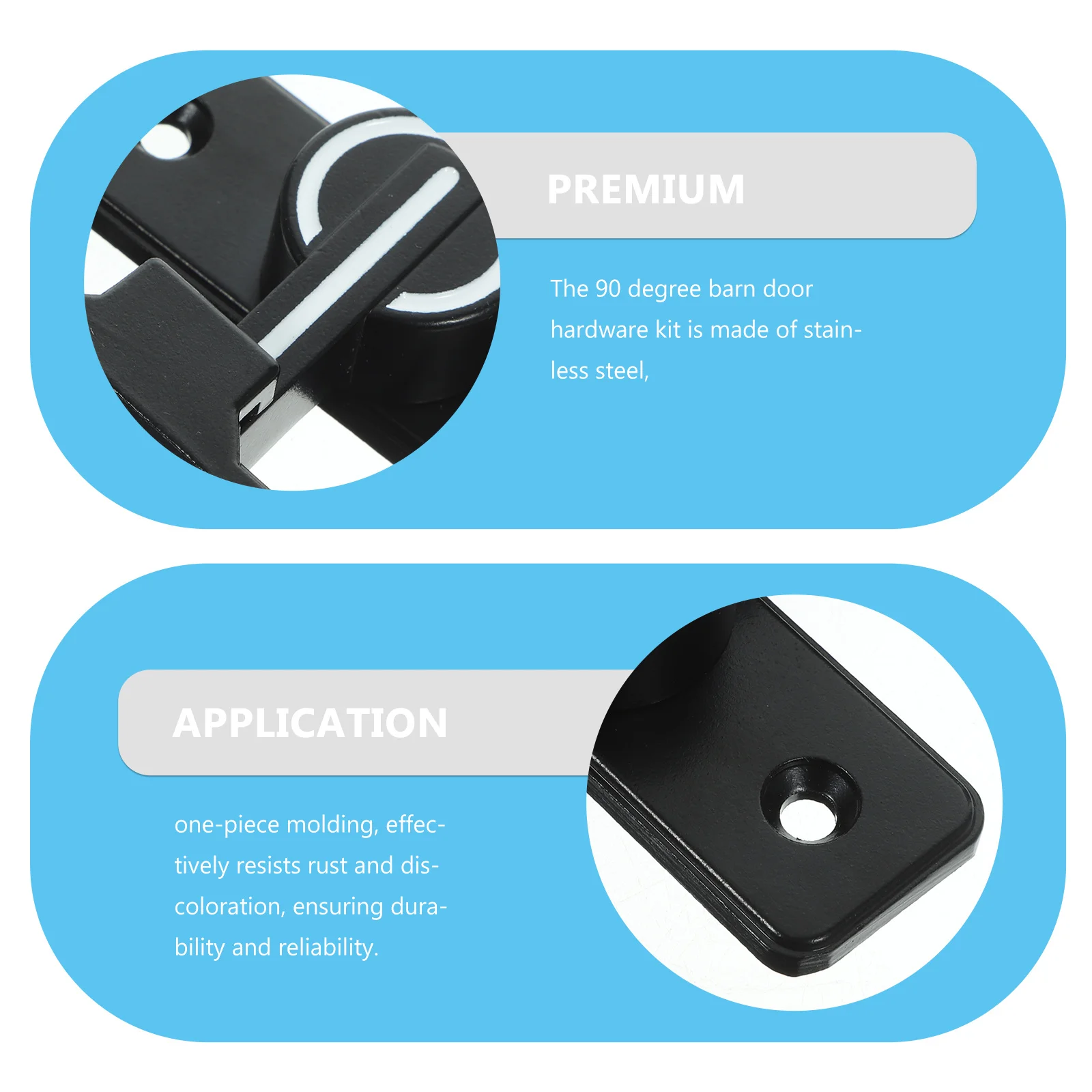 

Night Luminous Latch 90 Degree Stainless Steel Barn Door Lock Sliding Catch For Bathroom Bedroom Cabinet Garage Office