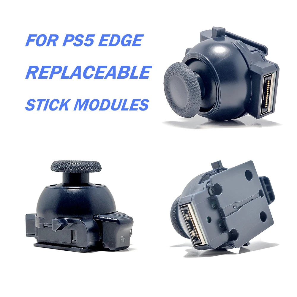 For PS5 DualSense Edge TMR Joystick Module Replacement Anti-Drift Analog Stick Thumb Stick Repair Spare Parts with Thumb Cap
