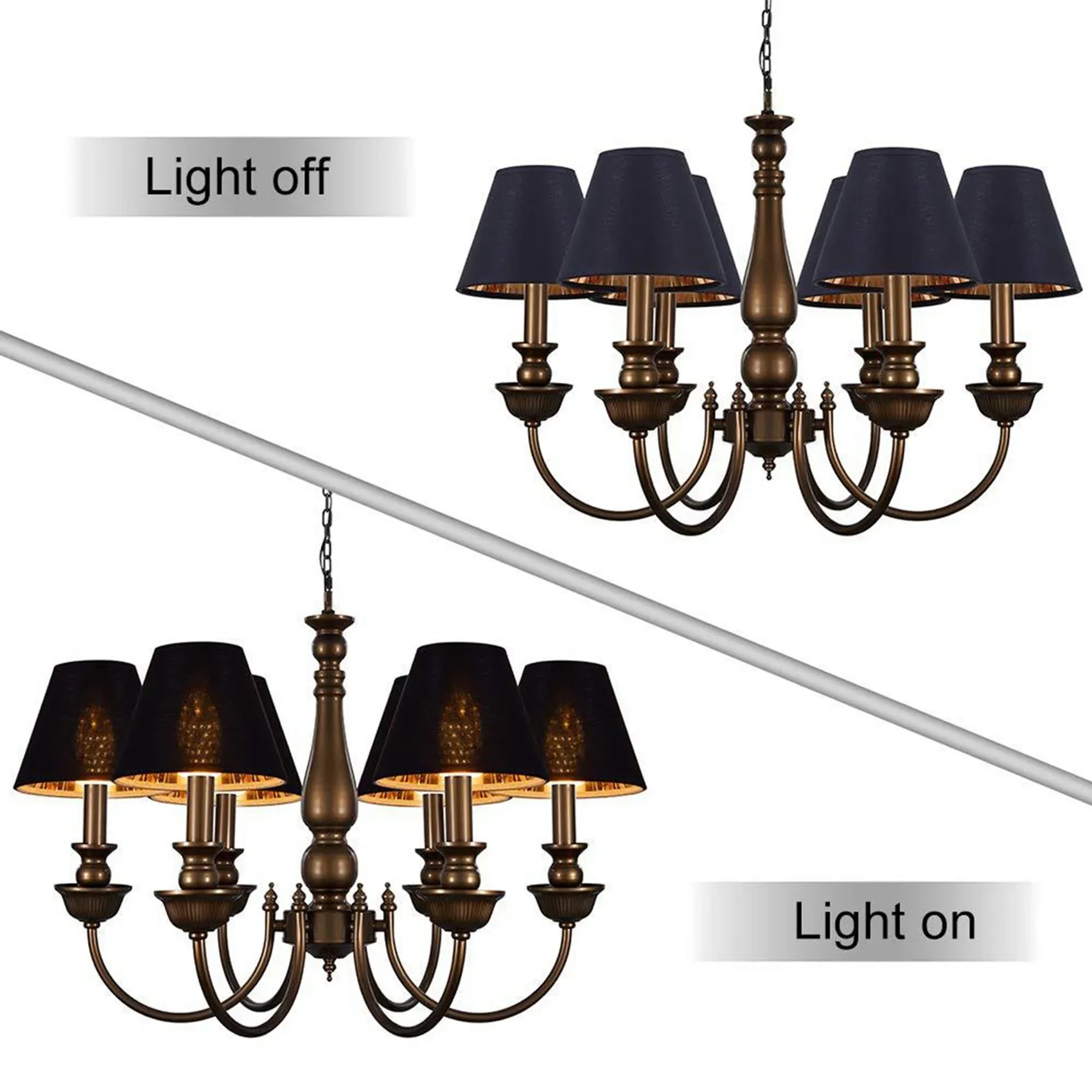 GEFENSI ABUP-6X Small Lamp Shade Chandelier Shade Small Lamp Shade Clip For Candelabra Bulbs Table Chandelier Wall Lamp
