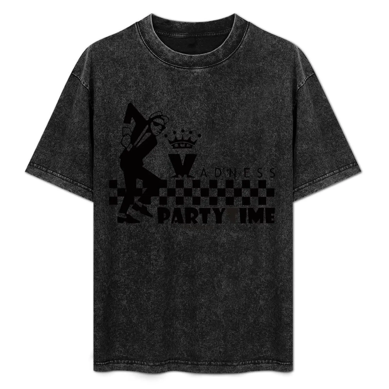

MADNESS PARTYTIME T-Shirt Basic Solid Color Casual Tee Shirt