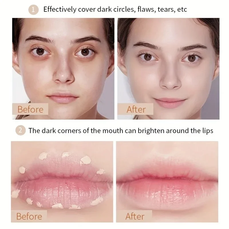 Waterproof & Sweatproof Concealer Cream - Tattoo coverage, Long-Lasting Foundation, Natural,Full coverage, All Skin Types