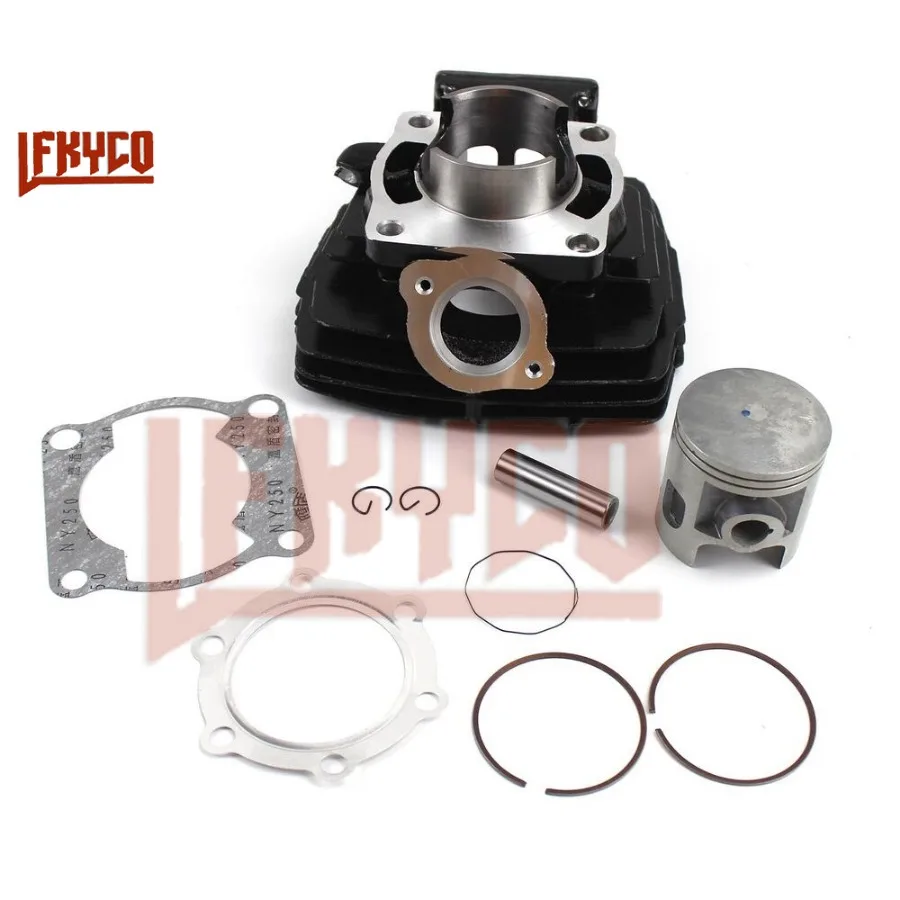 Motorcycle 66mm Engine Cylinder 175CC Piston Top End Gasket Ring Kit Motor for Yamaha DT 175 DT175 Motoblock ATV Equipment Parts