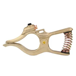 Heavy Duty 500-Amp T-Style Ground Clamp Full Copper Welding Ground Clamp with Spring for MMA MIG TIG Welding Machine