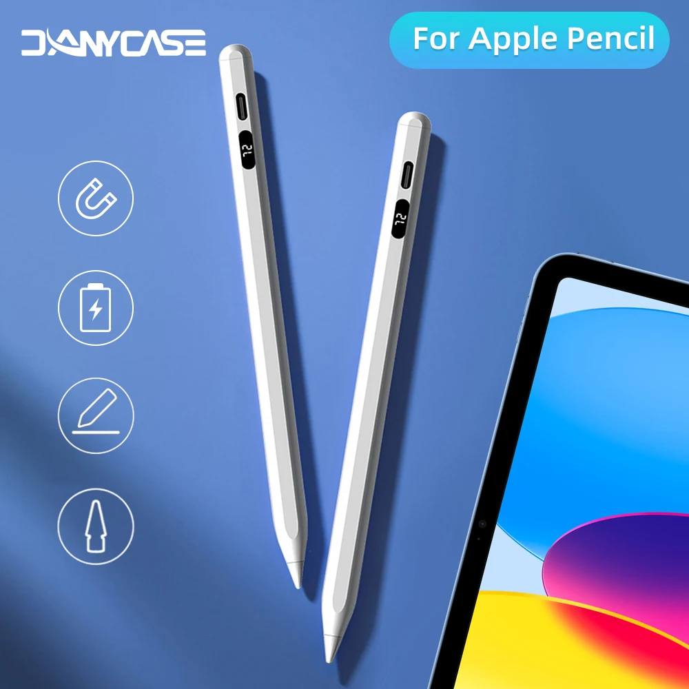 

For iPad Pencil with Palm Rejection Tilt,for iPad Pro 11 12.9 Air 4/5 10.9 10th 10.2 7/8/9th mini 5 6 Apple Pencil 2 1 Stylus