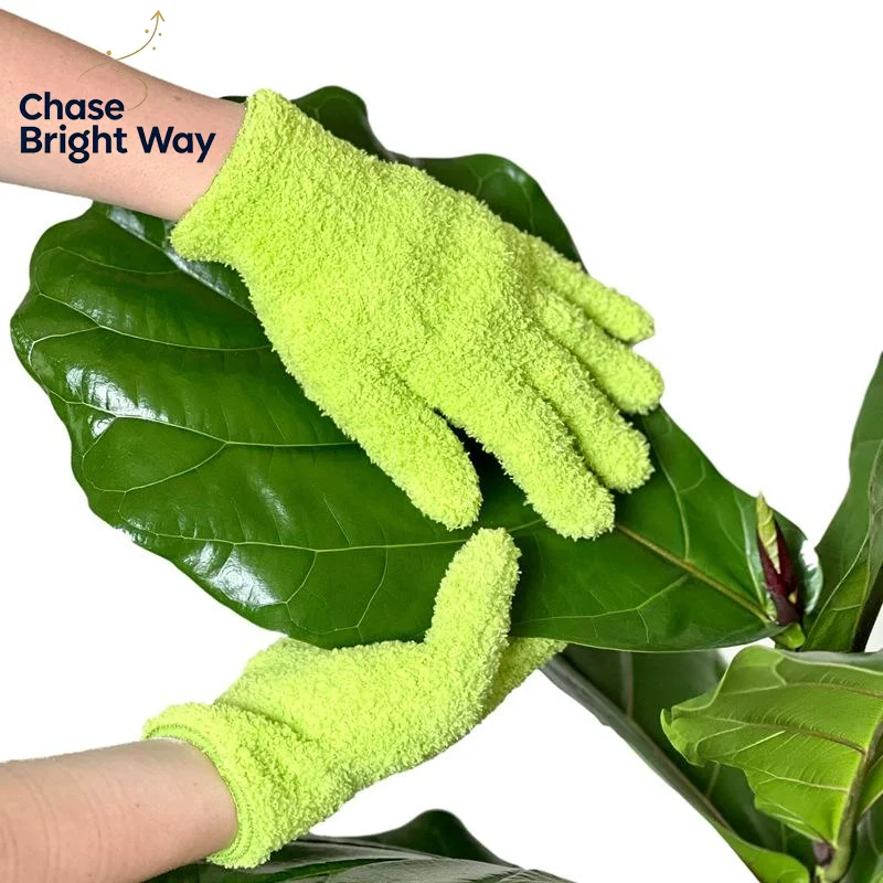 Microfiber Dusting Gloves - Stretchable & Breathable Cleaning Gloves, Non-Waterproof For Cars, Boats, RVs, Pools, Home, Kitchen