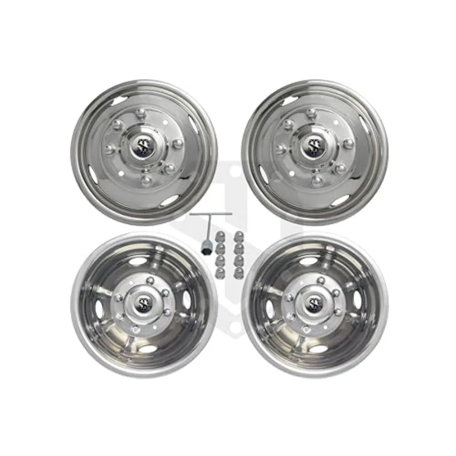 

17FD05350OL 17-Набор симуляторов колес из полированной нержавеющей стали для 2003 года, новый F350 двойной