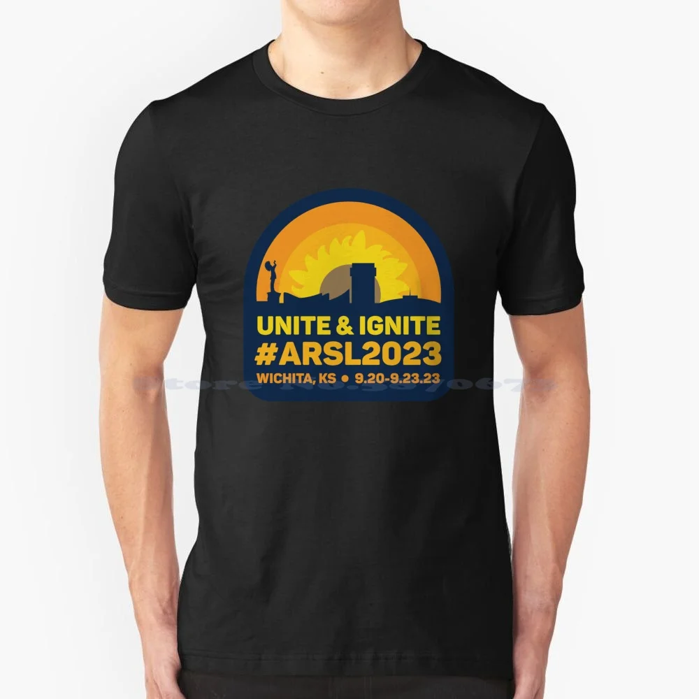 Unite & Ignite : Arsl 2023 Conference Logo T Shirt 100% Cotton Tee Conference Library Arsl