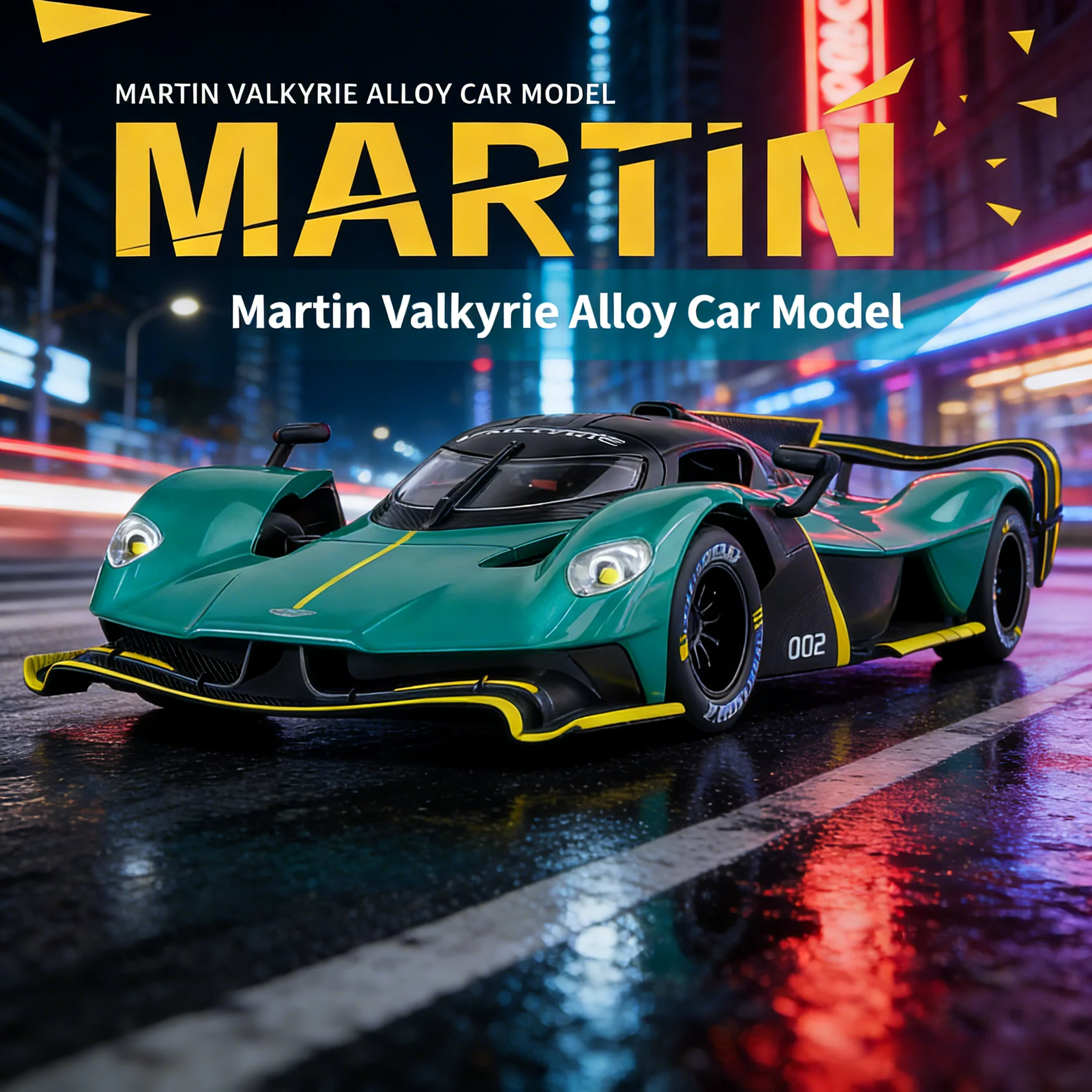 

Модель гоночного автомобиля Aston Martin Valkyrie в масштабе 1:24 | Коллекционная игрушечная машинка для мальчиков, подарок на день рождения