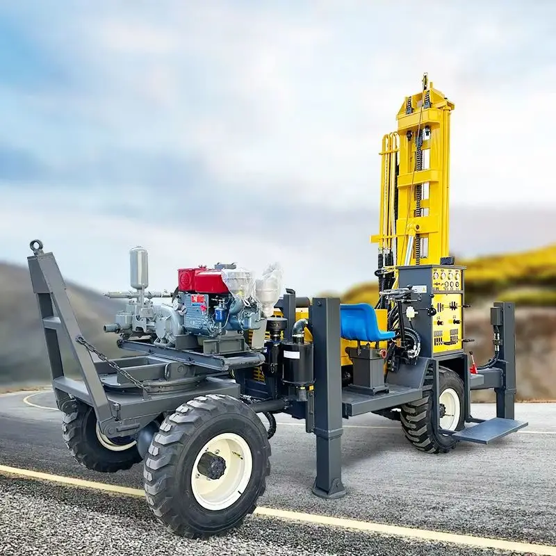 

Индивидуальная роторная буровая установка для водяных скважин, небольшая портативная дизельная пневматическая буровая установка для глубоких скважин