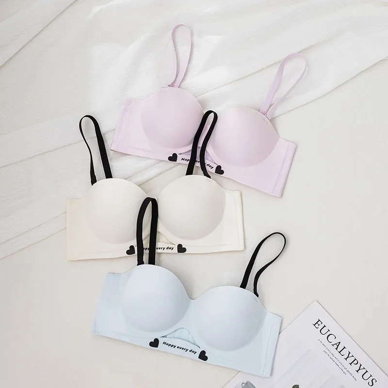 KUYCLUTNew Skin-Friendly Seamless Ball Bra without Shoulder Straps 3D Palm Cup Underwear for Men And Women Comfortable Innerwear