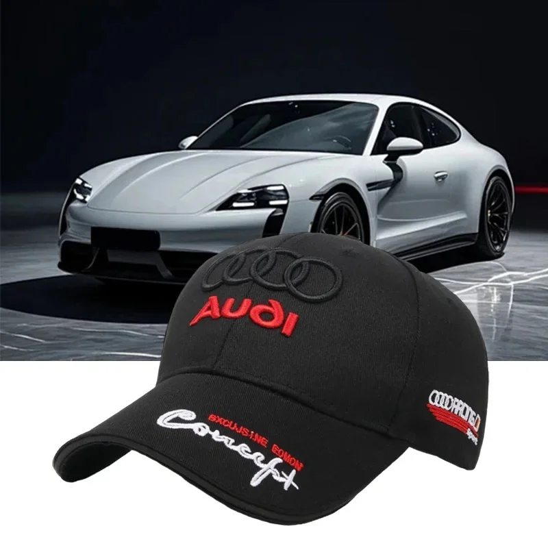 2025 أودي قبعة بيسبول صغيرة 4S متجر مبيعات ترويج هدية قبعة مطرزة النسخة الكورية أودي منقار البط قبعة قبعة الشمس في الهواء الطلق