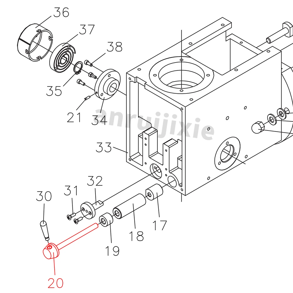 Brake Sleeve Locking Bolt for SIEG SX3-020&JET JMD-3&BusyBee CX611&Grizzly G0619 Mill Drill Machines