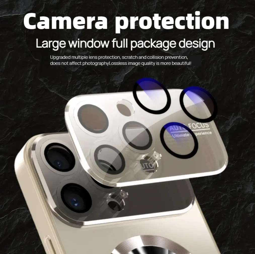 Titanium Luxury Phone Case: Shockproof, MagWireless, Glass Lens. for iPhone 11,12,13,14,15,16,Pro,Pro Max. Durable & Lightweight image 6