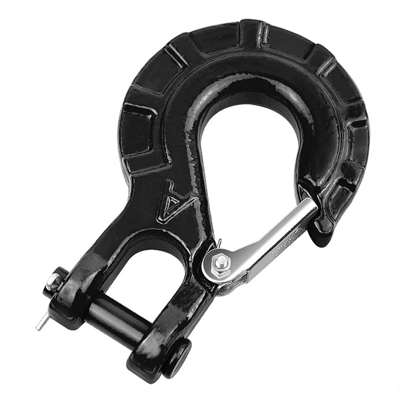 

3/8-образный автомобильный крюк лебедки 12T, кованый крюк для лебедки 12000 фунтов, буксировочный трос, ATV UTV, буксировочный прицеп, часть лодки, морское оборудование