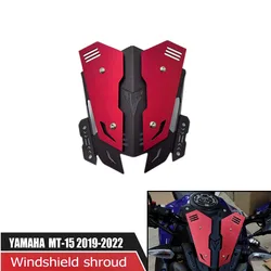 MTKRACING Windshield For YAMAHA MT15/MT25 2019-2023 Motorcycle Aluminum Windscreen Deflector Extention Kit Windshield Fairing