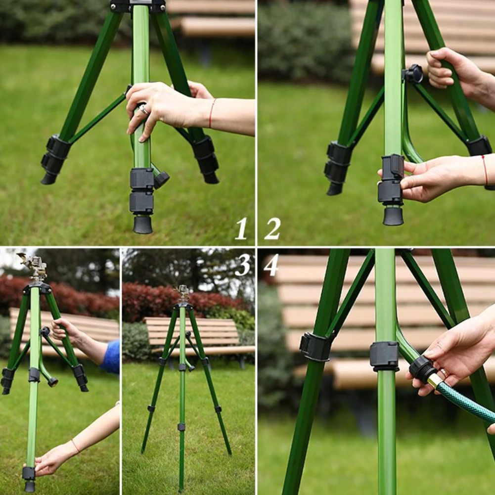 Adjustable Height Sprinkler 360 Degree Sprinkler Garden Maintenance Customizable Watering Height Ergonomic Gooseneck Connector