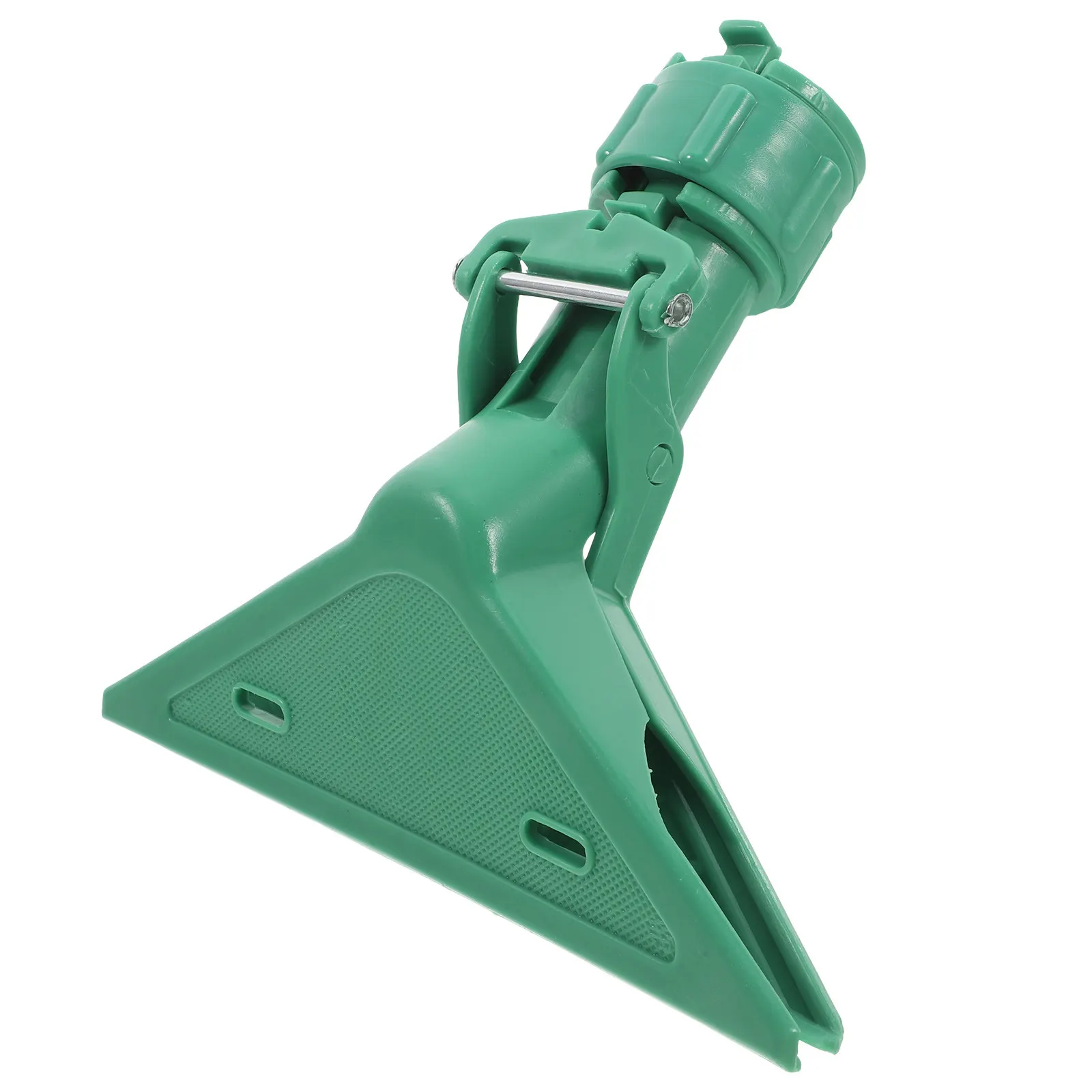 Heavy Duty Plastic Mop Head Clamp for Bathroom Kitchen Office Commercial Cleaning Extendable Rod Grip Towel Rag Holder Floor Mop