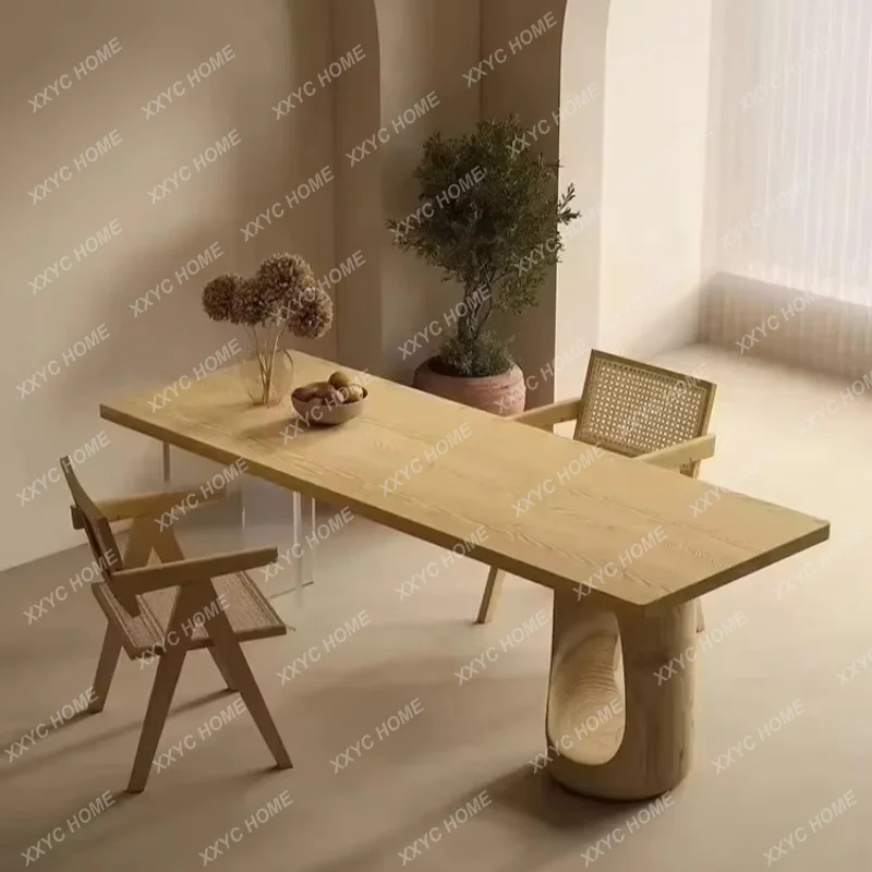 XXSolid Wood Large Board Table Acrylic Floating Dining Table Home Living Room Creative Desk Coffee Table