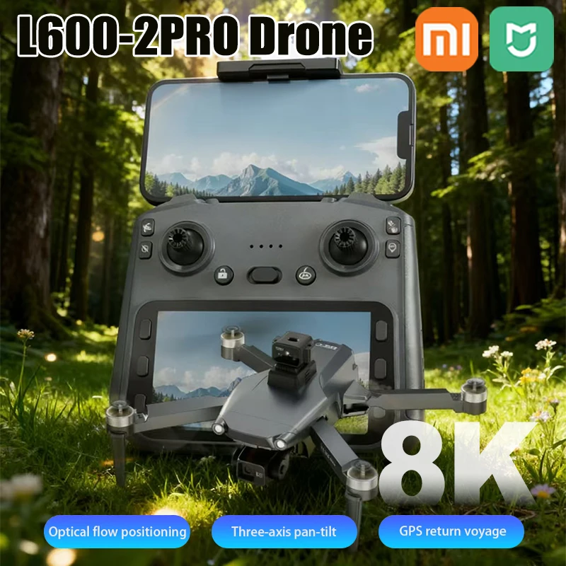 Xiaomi Mijia L600-2 MAX GPS Дрон Профессиональная двойная камера 8K Новый 5 км 3-осевой подвес для предотвращения препятствий Бесщеточный игрушечный квадрокоптер