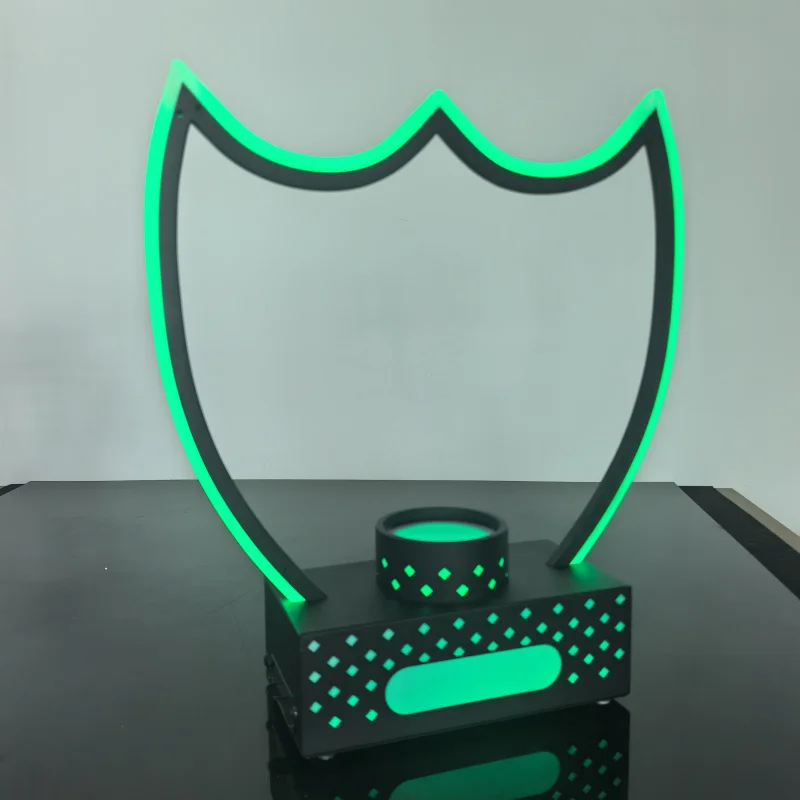 

Светящаяся LED-подставка для бутылок с индивидуальным логотипом DOM P для ночного клуба, VIP-сервиса шампанского и виски, держатель-презентер для бутылок для клуба