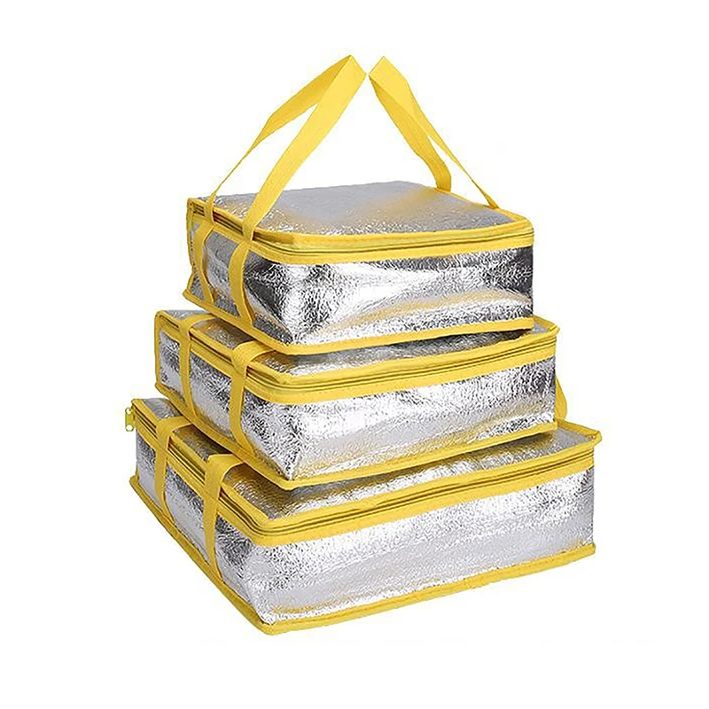 Portable Drink Storage Food Thermal Delivery Carrier Pizza Delivery Bag Cooler Bag Ice Pack Insulation Bag