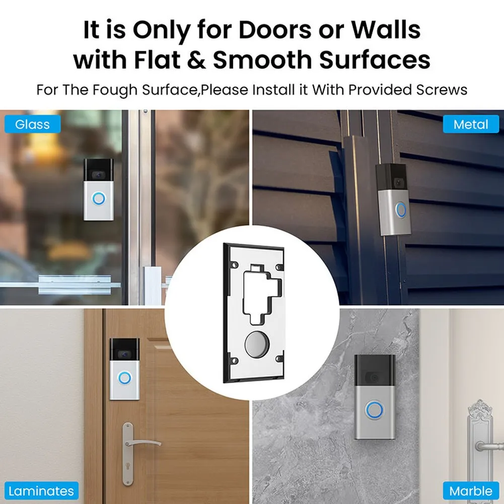 No-Drill Adjustable Doorbell Holder For Ring Video Doorbell 2020 Accessories Screw Mounting Easy Installation