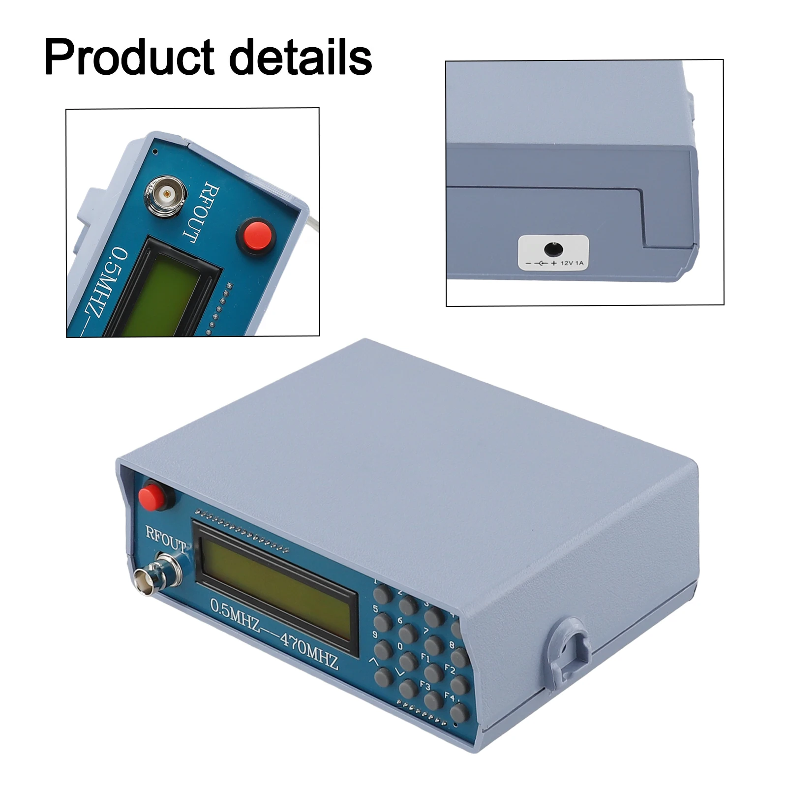 0.5M-470MHz RF Signal Generator 12VDC For FM Radio Intercom Tester With 800Hz For Debugging And Communication Equipment