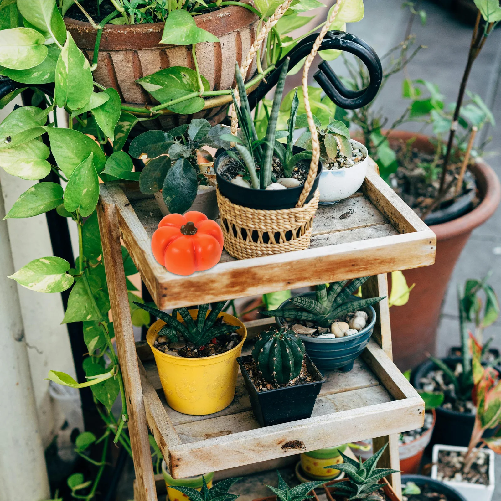 

Hide A Key Outside Outdoor Weatherproof Pumpkin Key Hider for Garden Yard Patio Realistic Pumpkin Statue Garden Decor Statue