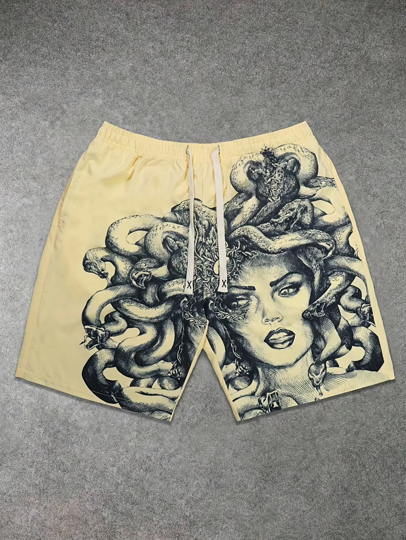 

2026 New Arrival Medusa Sketch 3D Print Shorts Casual Summer Shorts for Men Y2K Oversized Casual Qui