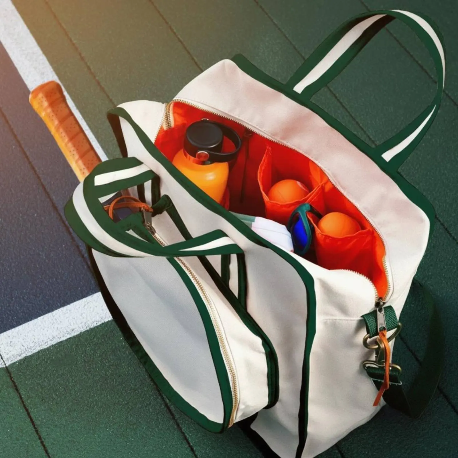 Multi-Sport Racket Bag Large Capacity Tennis Racket Bag Lightweight Long-Lasting for Training