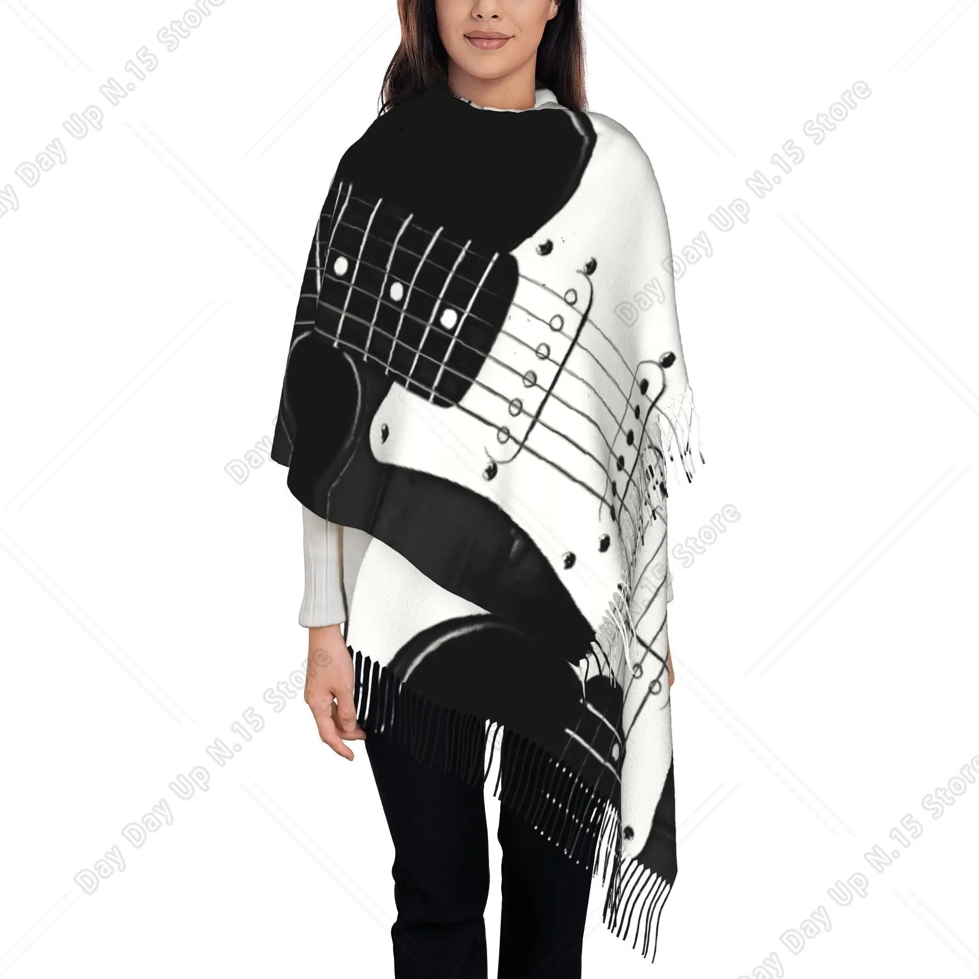 Instrument Classic Instrument Unisex Autumn Winter Fashion Tassel Scarf Warm Windproof Shawl Suitable for Leisure Travel Cycling