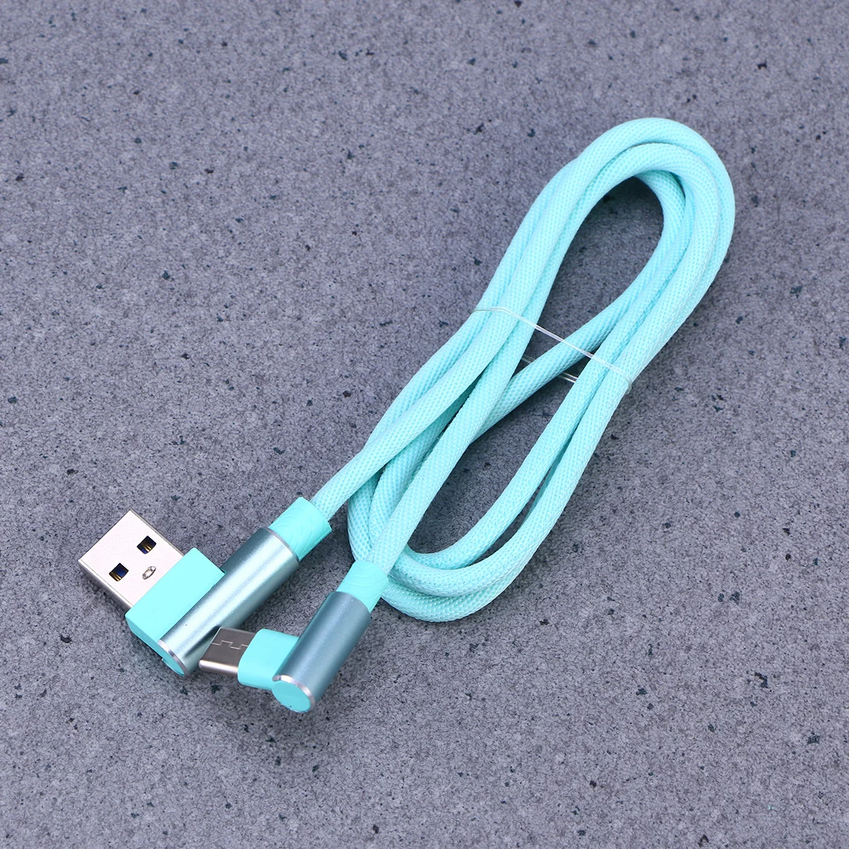 

Type-C Charging Cable 1M Right Angle Usb C Braided Fast Charging Data Cord For Galaxy Grey