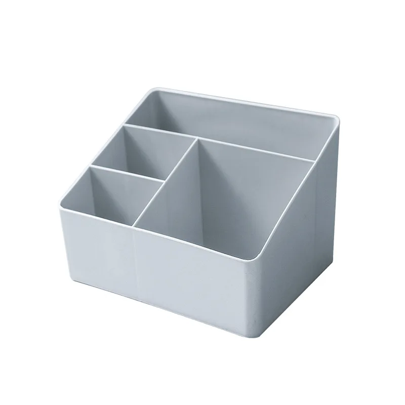 Creative Desktop Storage Box Plastic Cosmetics Storage Box Office Organizer Ins Student Pen Holder Stationery Organizer Box