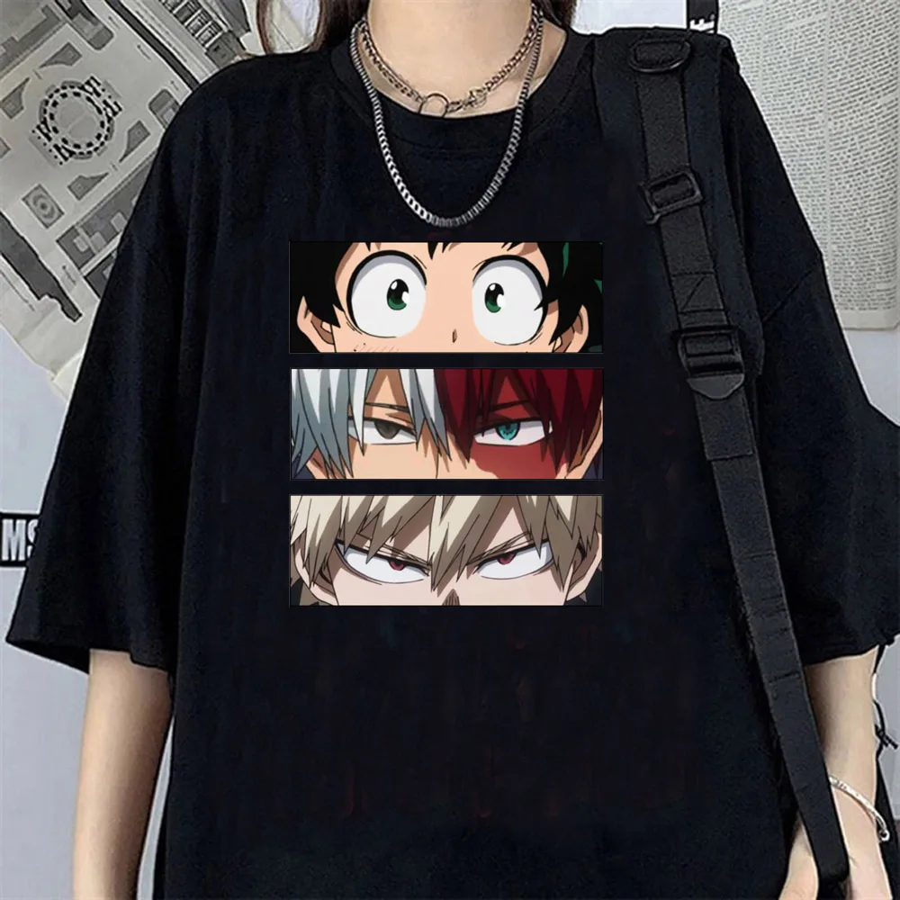 Camiseta Suave Oversize My Hero Academia 2026, Estética Harajuku Kawaii, Ropa Coreana, Cultura Pop Pastel, Retro Y2K de los 2000s