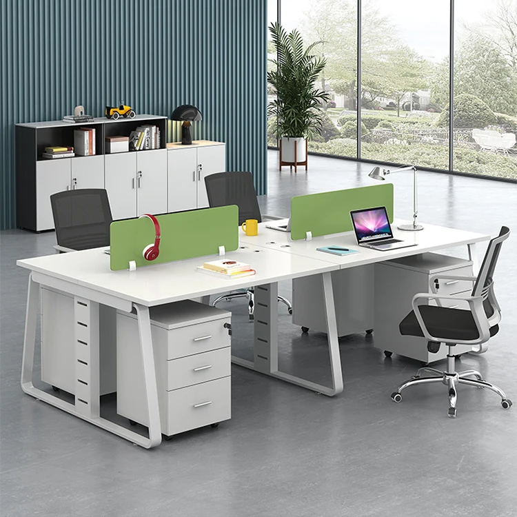 Various Good Quality Staff Table 4 Person Furniture Workstation Modular Work Stations
