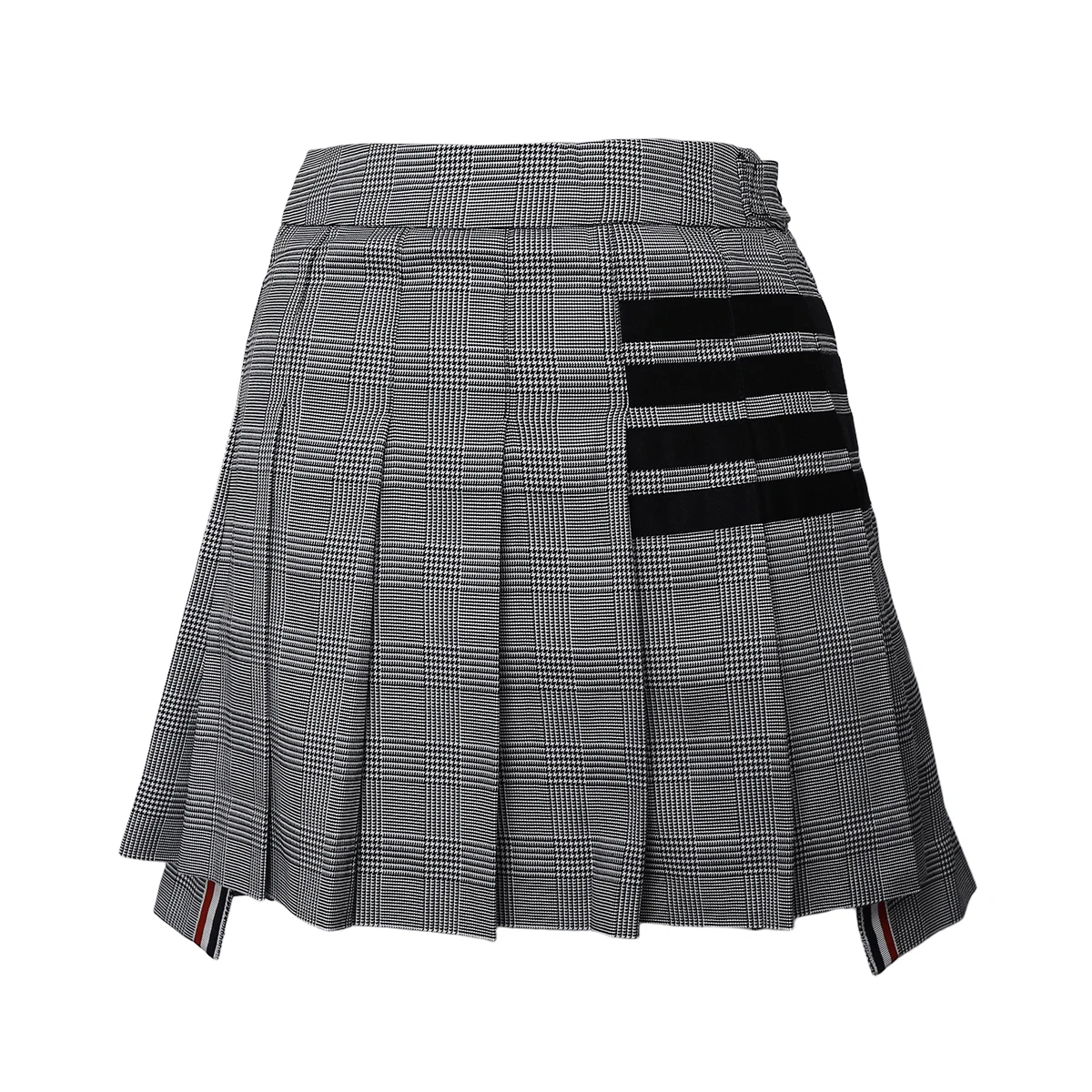 

Z918 High-waisted irregular preppy pleated skirt