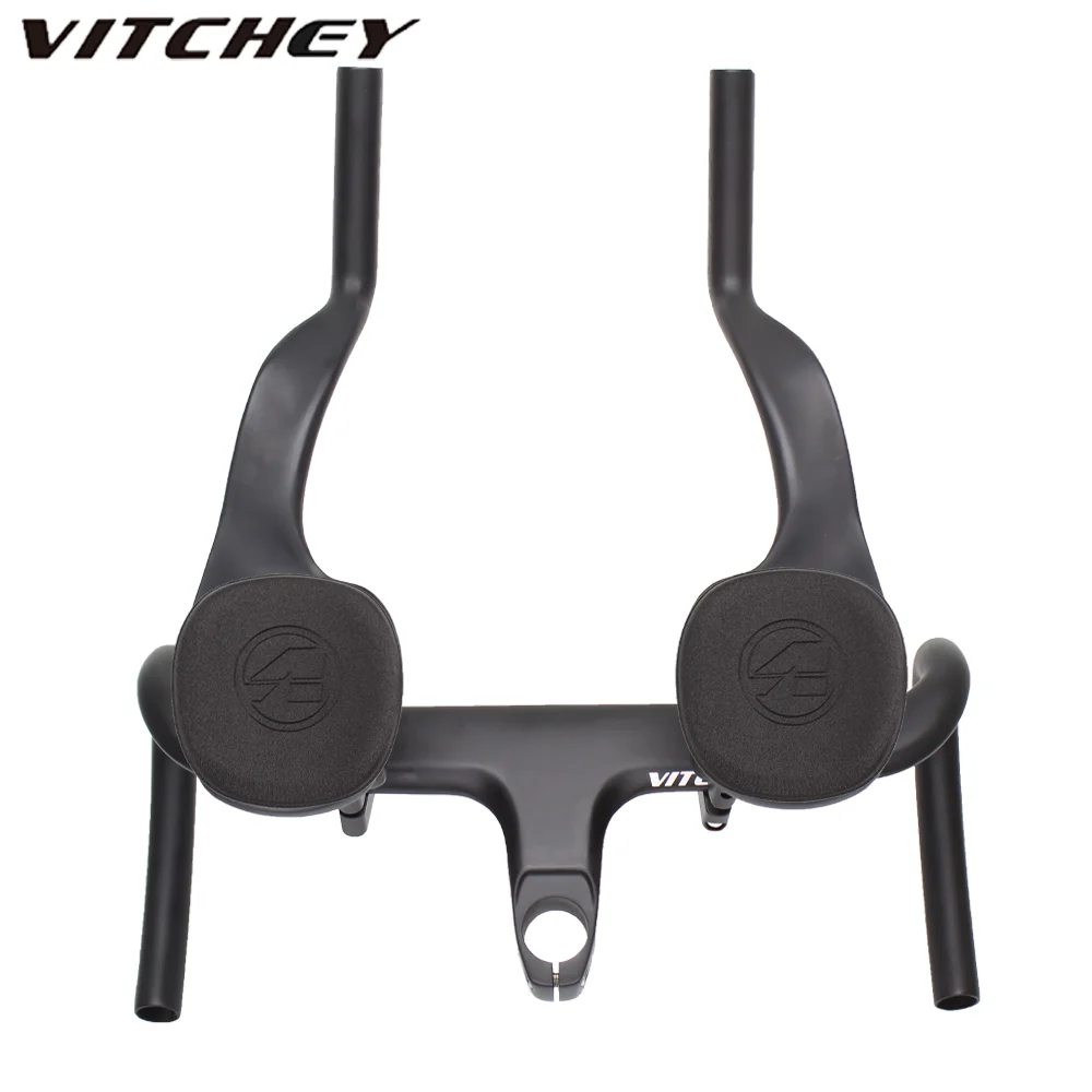 

Карбоновая подставка для велосипеда Vitchey, руль TT, ручка для велосипеда, круиз, время триатлона, пробные велосипедные детали, регулируемый угол