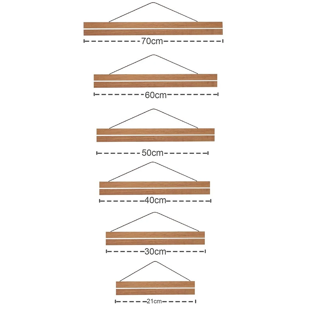 21 30 40 50 سنتيمتر خشب الصنوبر خشب المغناطيسي المشارك شماعات التمرير اللوحة الإطار 5 ألوان إطار صور خشبي أسود أبيض قماش الإطار