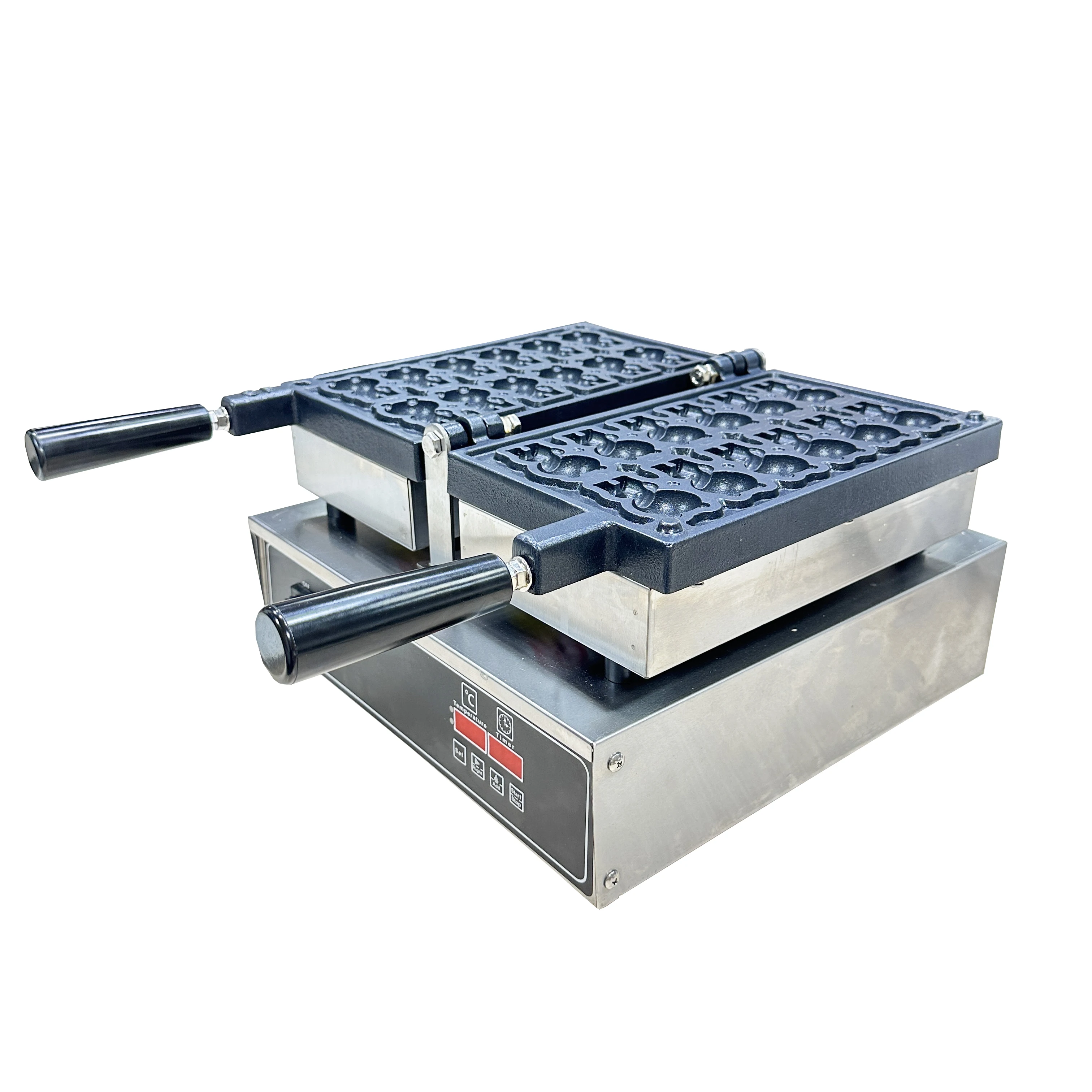 Industrial Waffleras Bear Pancake Machine Pancake Bear Shape Mini Waffle Food Making Machinery for Small Business view 3