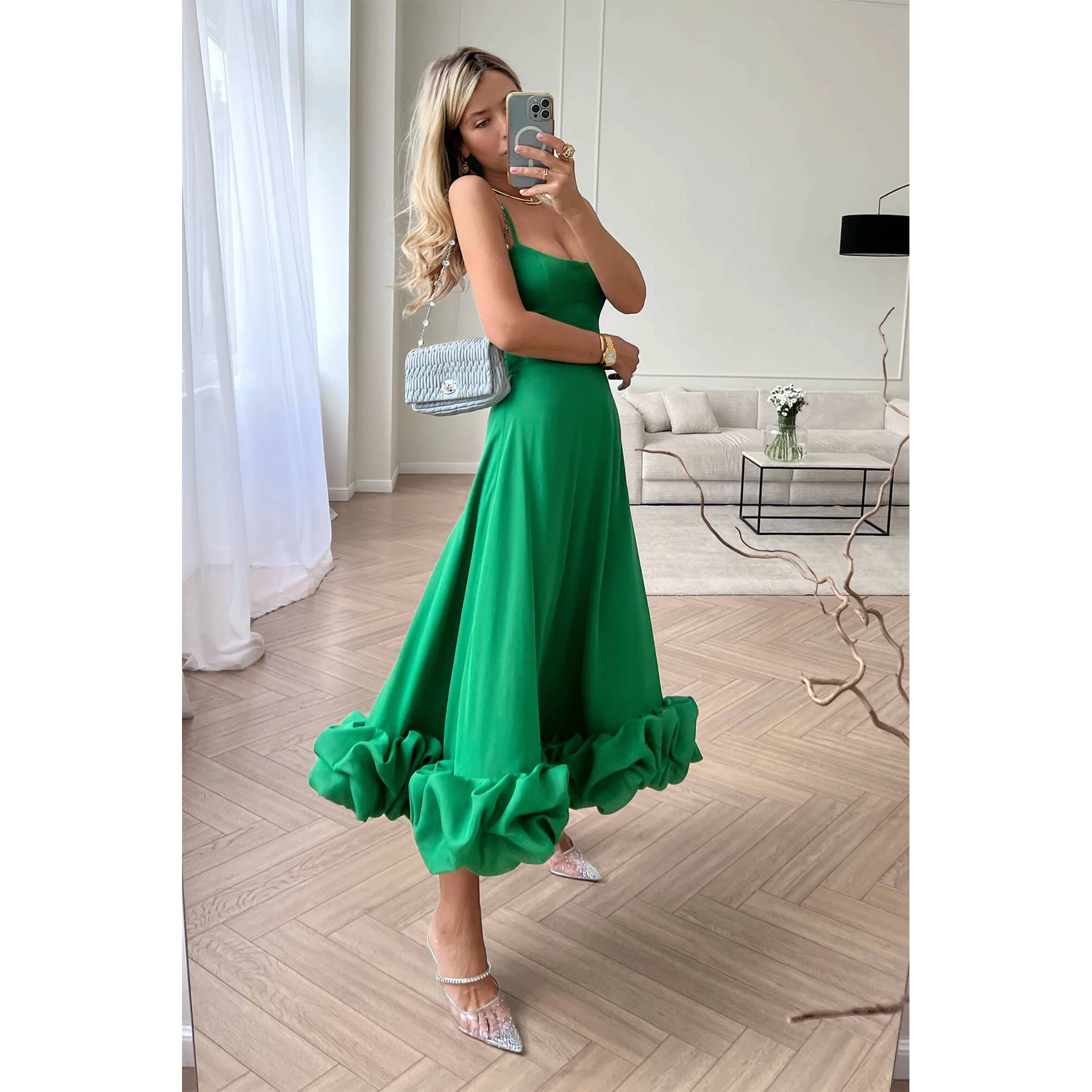 Ruffle abito elegante donna Bodycon Cocktail abiti da sera lunghi donna estate elegante lusso Maxi lunghi abiti da festa Sexy