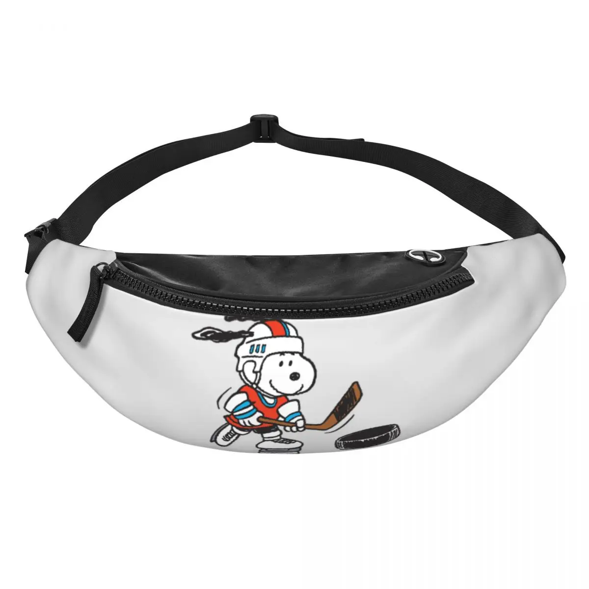 Custom S-Snoopys S-Snoopys Hockey Fanny Pack for Men Women Cool Crossbody Waist Bag Travel Hiking Phone Money Pouch