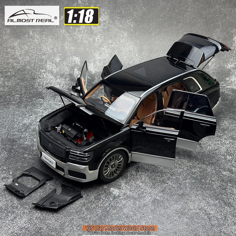 Almost Real 1/18 Toyota Century - 2023 Black x Silver RHD car