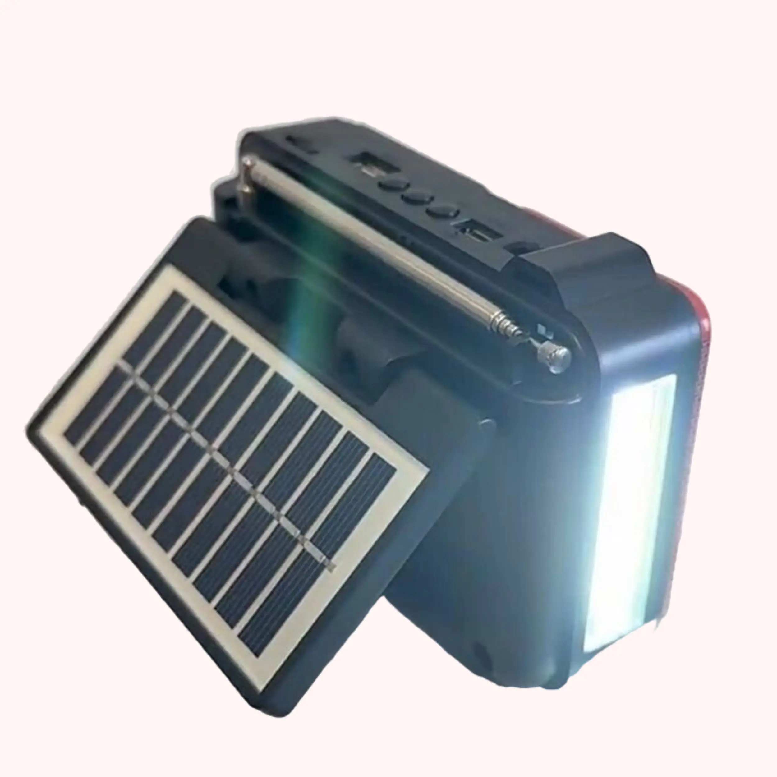 Nueva Radio con energía Solar con reproductor MP3, Altavoz Bluetooth, linterna, Radio de búsqueda de canales automática AM/FM/SW