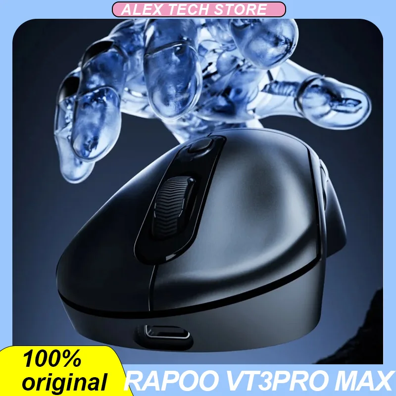 

RAPOO VT3pro Max Wireless Mouse Paw3950 4k/8k Return Rate Dual Mode Ergonomics Customized Low Latency Lightweight Gaming Mouse