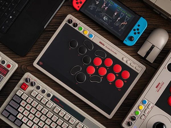 8BitDo All-Button Arcade-Controller für Switch & Windows – 3 Verbindungsmodi, flache lineare Schalter, 4 programmierbare Tasten – Detail 16