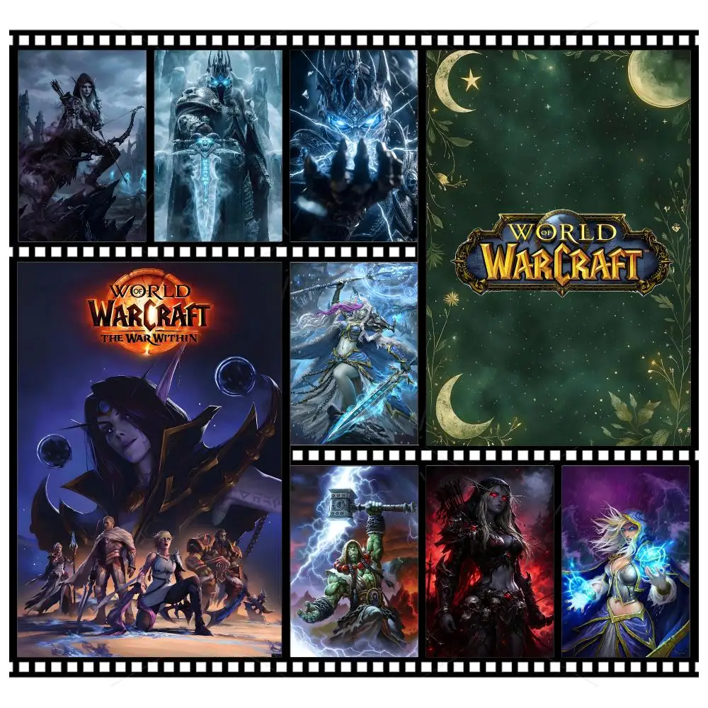 Game MMORPG W-World of Warcraft Poster Wall Art Poster HD Waterproof PP Print Bedroom Living Room Office Decor Gift
