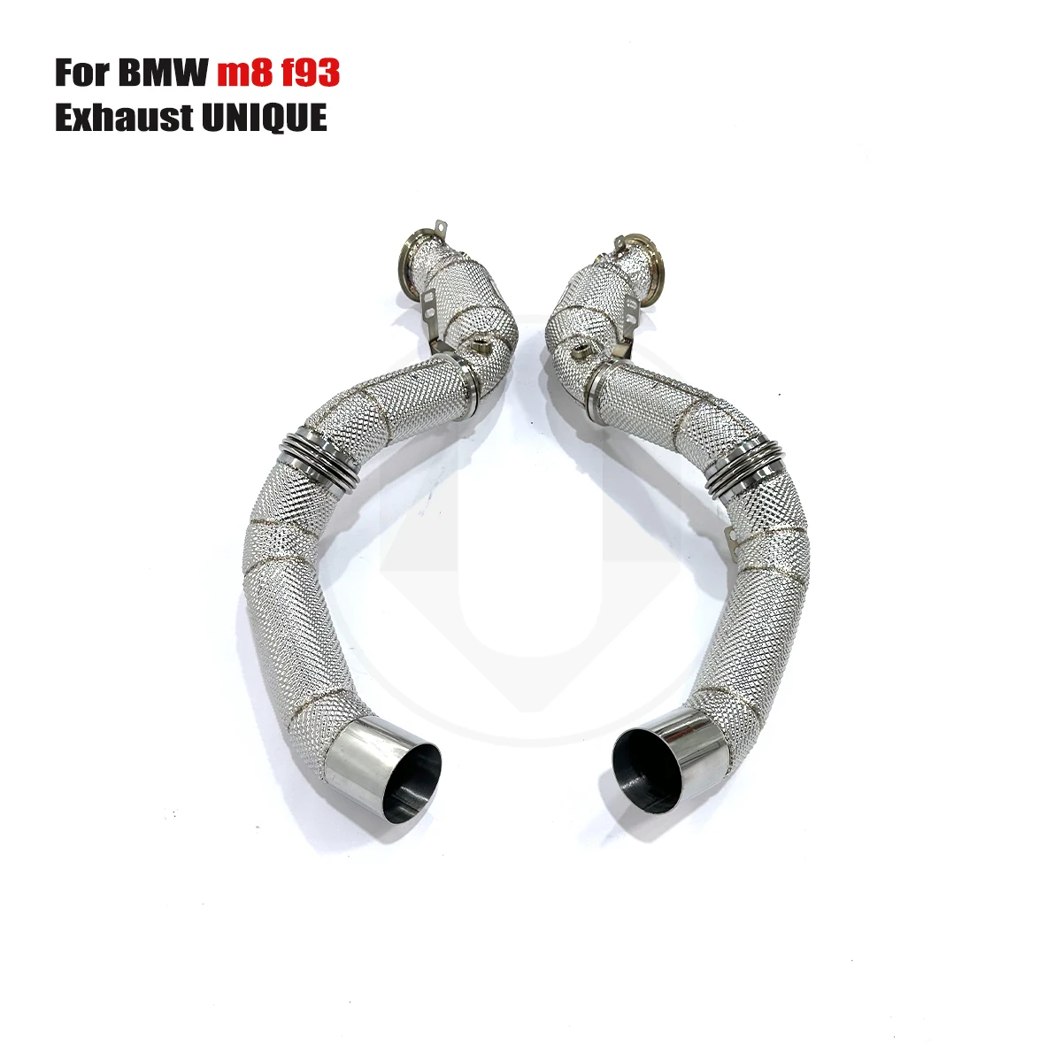 UNIQUE For Bmw m8 f93 With insulator downpipe With cat/without cat exhaust pipe