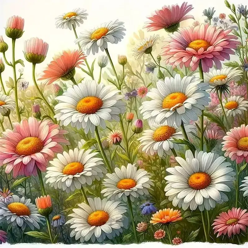 

GATYZTORY Diy Diamond Embroidery Flower Full Round Square Diamond Painting Complete Kit Home Decor Art Gift